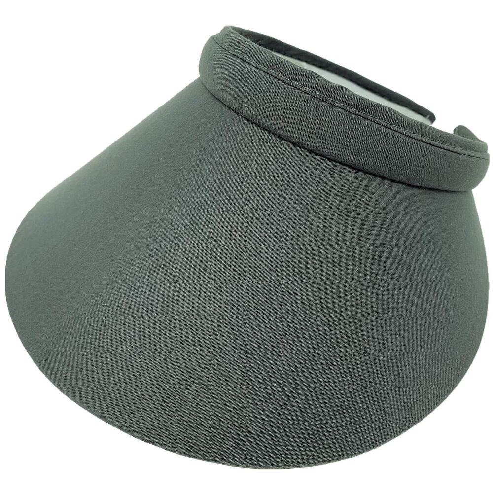 3684 Summer Sun UV Protection Visor Wide Brim Clip on Beach Pool Golf Cap
